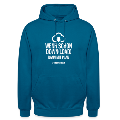 Hoodie Download mit Plan dunkel - Tiefseeblau 