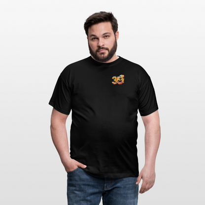 Unisex-T-Shirt 30 Jahre TEDDYBÄR TOTAL klein - Schwarz