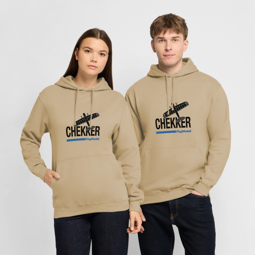 Hoodie Chekker hell - Beige