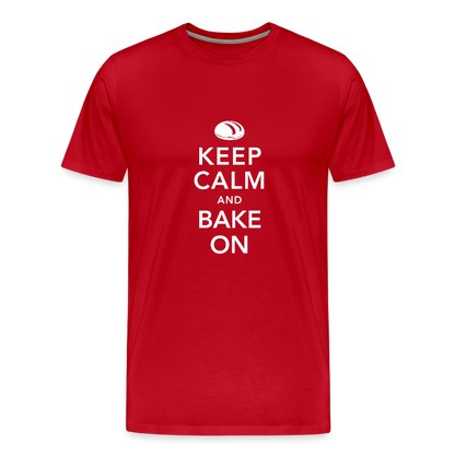 BROTShirt Männer Keep Calm dunkel - Rot