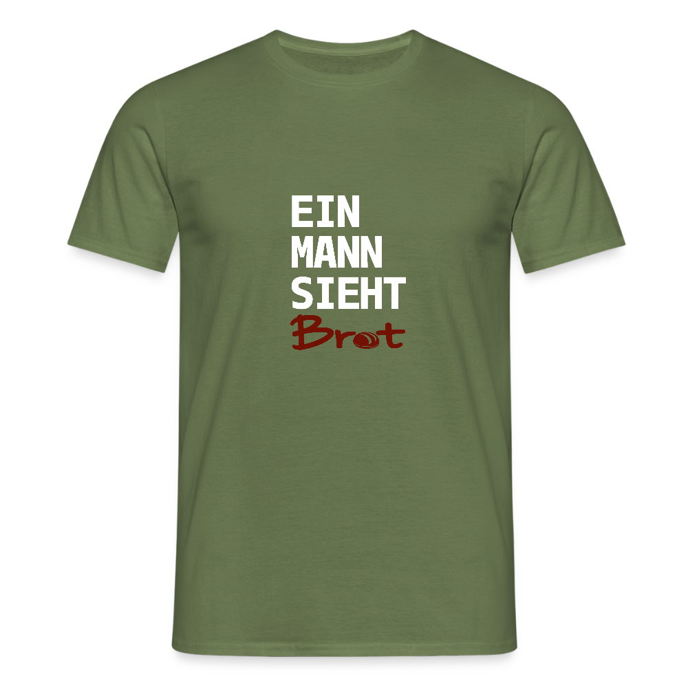 BROTShirt Ein Mann sieht BROT - Militärgrün