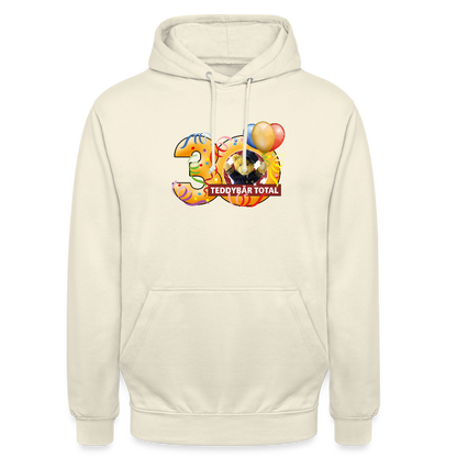Unisex-Hoodie 30 Jahre TEDDYBÄR TOTAL groß - Vanille-Milchshake