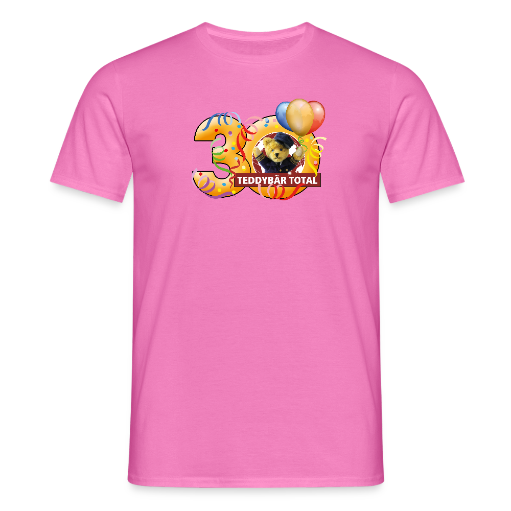 Unisex-T-Shirt 30 Jahre TEDDYBÄR TOTAL groß - Pink