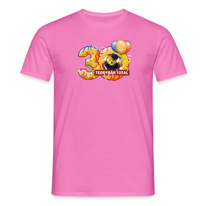 Unisex-T-Shirt 30 Jahre TEDDYBÄR TOTAL groß - Pink
