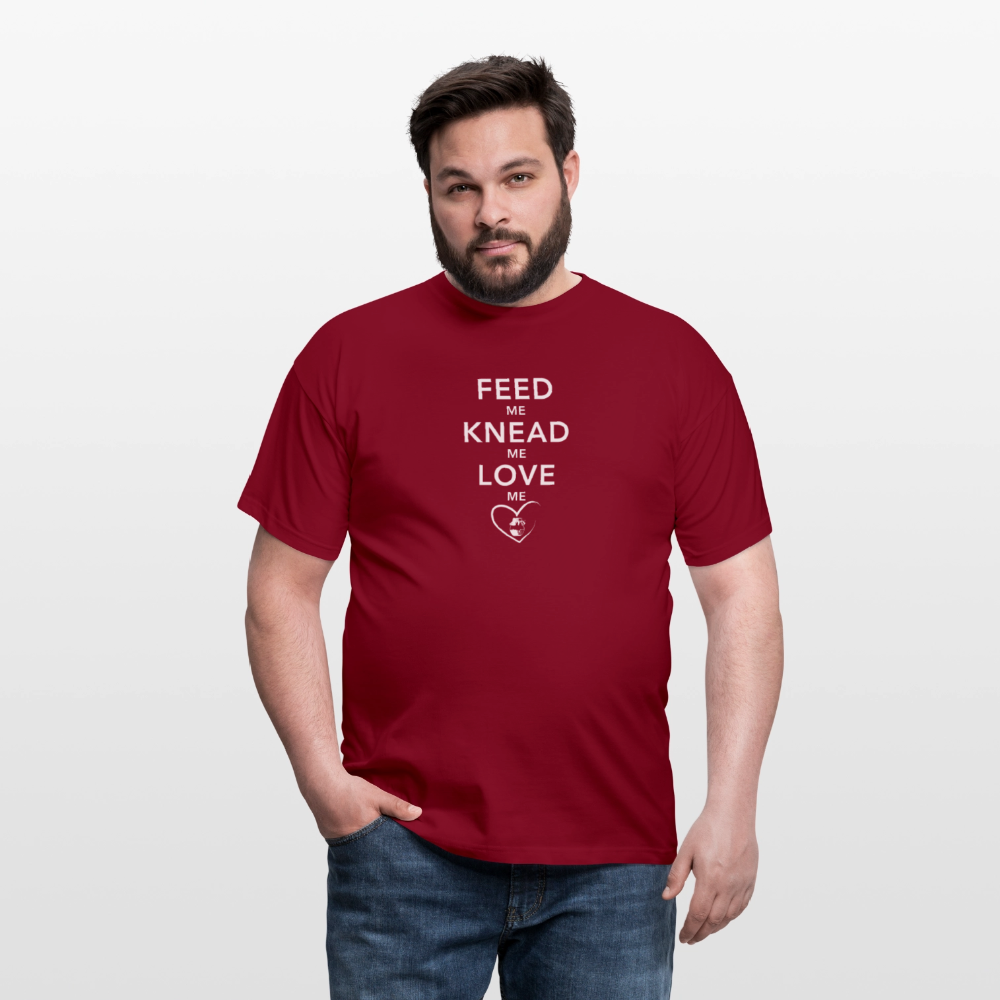BROTShirt Feed me dunkel - Ziegelrot