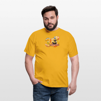 Unisex-T-Shirt 30 Jahre TEDDYBÄR TOTAL groß - Gelb