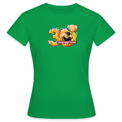 Frauen-T-Shirt 30 Jahre TEDDYBÄR TOTAL groß - Kelly Green