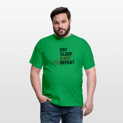 BROTShirt Eat-Sleep-Bake-Repeat Ähre - Kelly Green