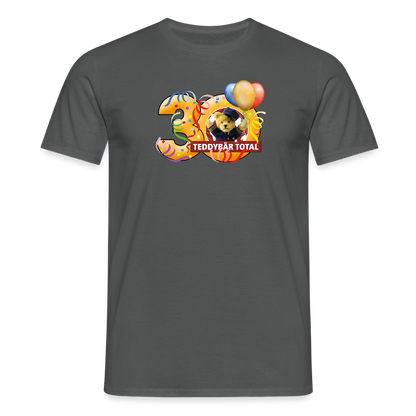 Unisex-T-Shirt 30 Jahre TEDDYBÄR TOTAL groß - Anthrazit