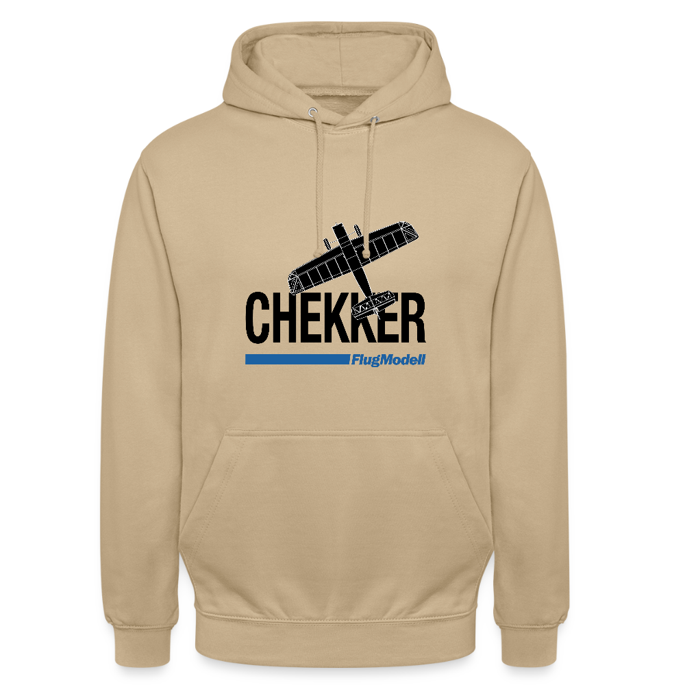 Hoodie Chekker hell - Beige