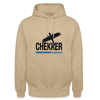 Hoodie Chekker hell - Beige