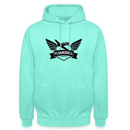 Hoodie FlugModell retro hell - Mint