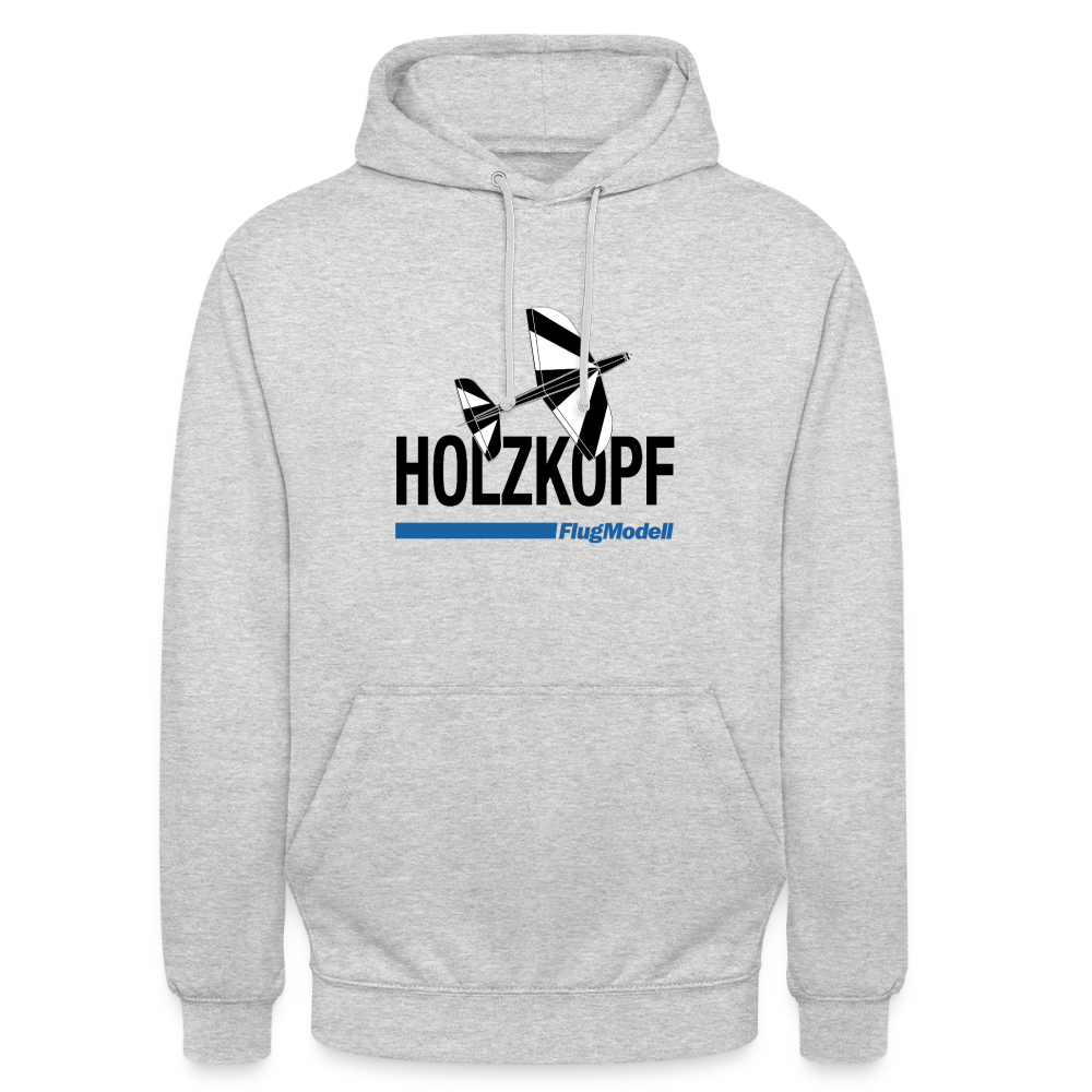 Hoodie Holzkopf hell - Hellgrau meliert