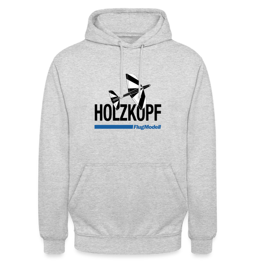 Hoodie Holzkopf hell - Hellgrau meliert