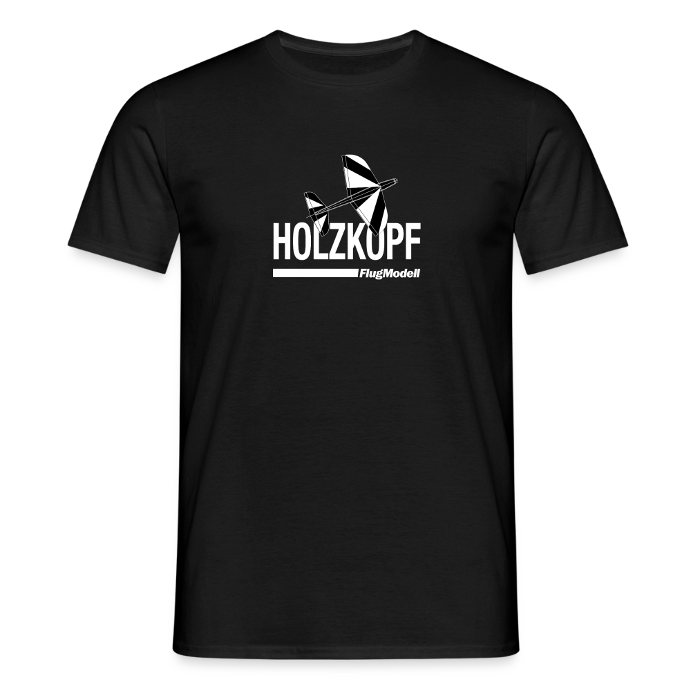 T-Shirt Holzkopf dunkel - Schwarz