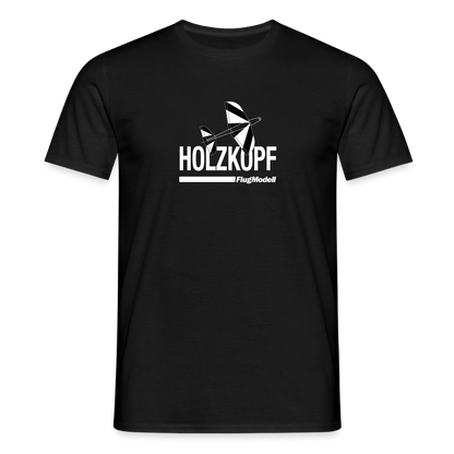 T-Shirt Holzkopf dunkel - Schwarz