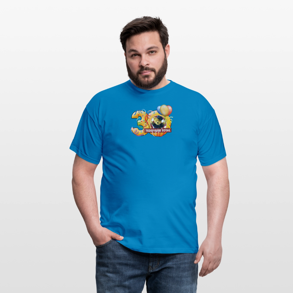 Unisex-T-Shirt 30 Jahre TEDDYBÄR TOTAL groß - Royalblau