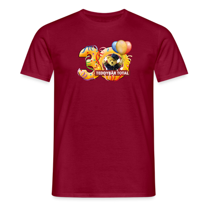 Unisex-T-Shirt 30 Jahre TEDDYBÄR TOTAL groß - Ziegelrot