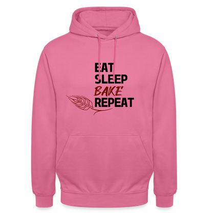 BROTHoodie Unisex Eat-Sleep-Bake-Repeat pur Brust - Pink