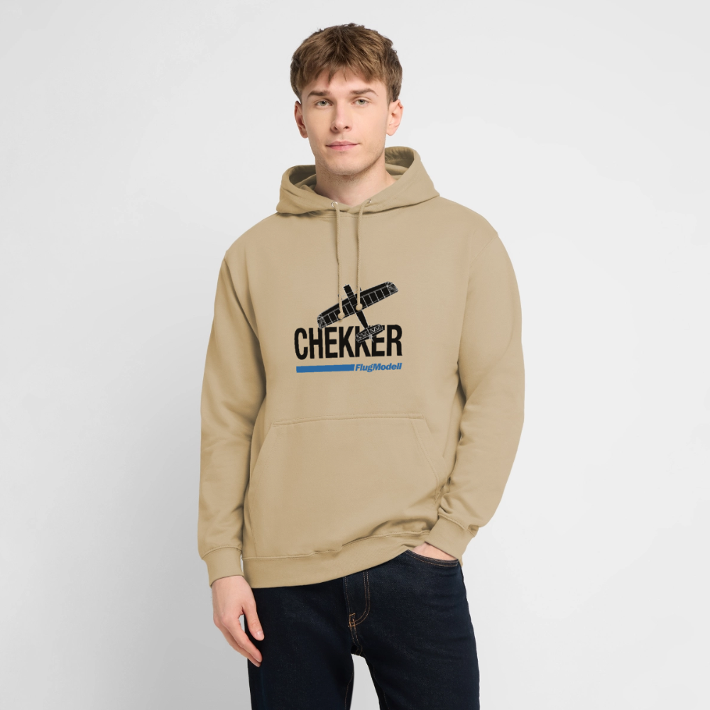 Hoodie Chekker hell - Beige