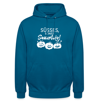 BROTHoodie Süßes, sonst Sauerteig dunkel - Tiefseeblau 