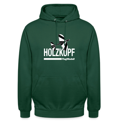 Hoodie Holzkopf dunkel - Flaschengrün