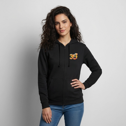 Hoodie-Jacke 30 Jahre TEDDYBÄR TOTAL - Schwarz