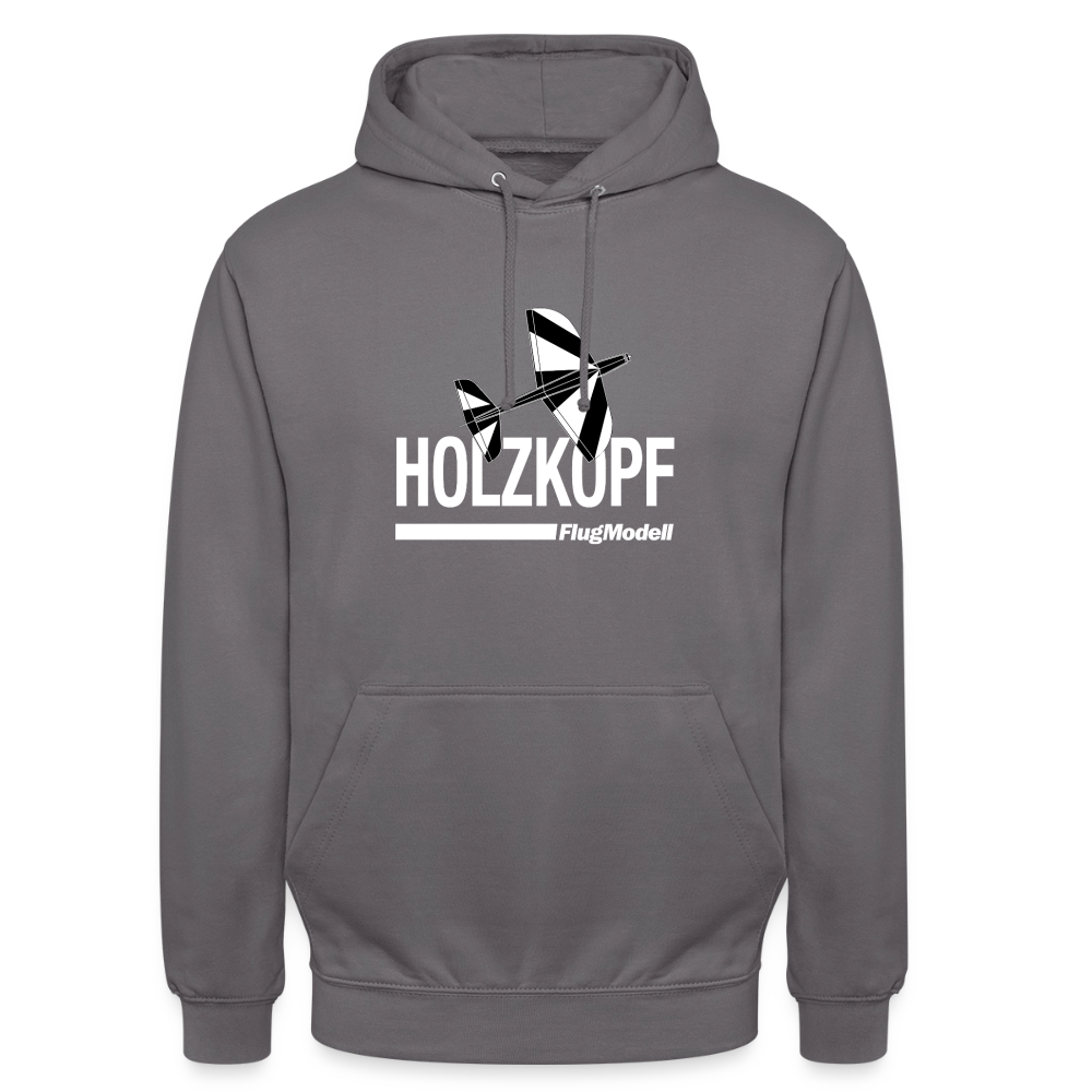 Hoodie Holzkopf dunkel - Mittelgrau