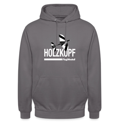 Hoodie Holzkopf dunkel - Mittelgrau