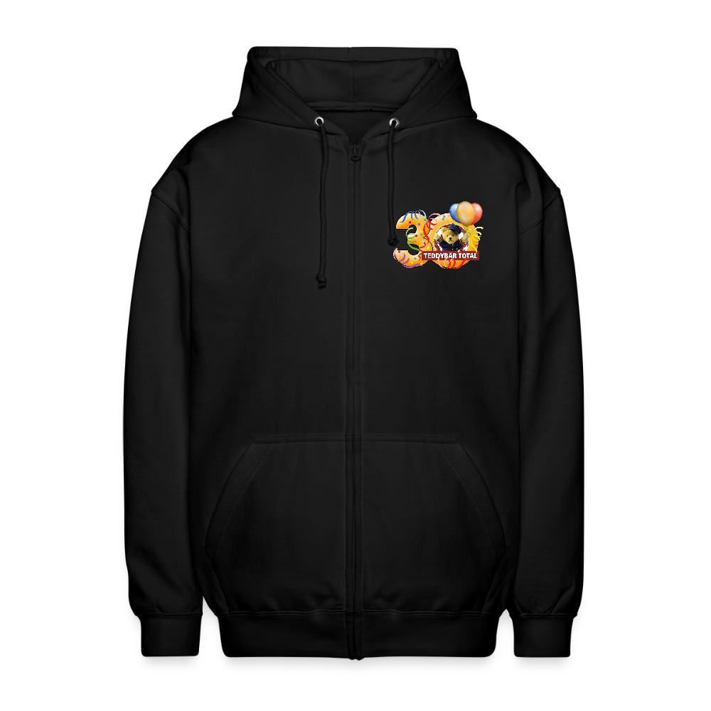 Hoodie-Jacke 30 Jahre TEDDYBÄR TOTAL - Schwarz