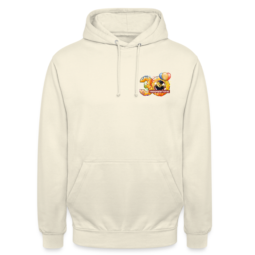 Unisex-Hoodie 30 Jahre TEDDYBÄR TOTAL klein - Vanille-Milchshake