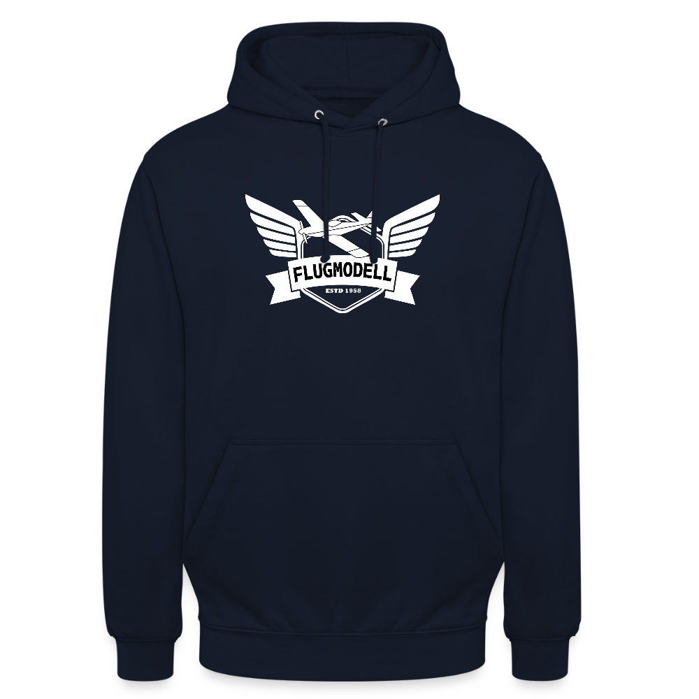 Hoodie FlugModell retro dunkel - Navy