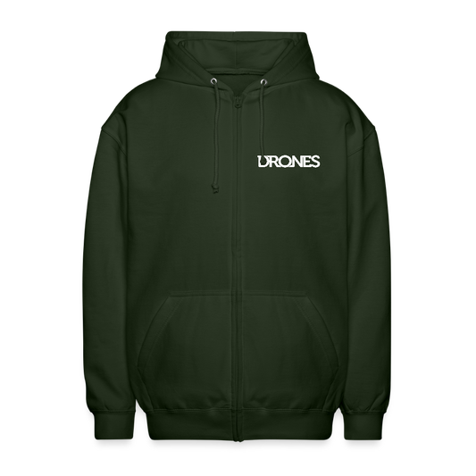 Unisex Kapuzenjacke Drones - Forstgrün 