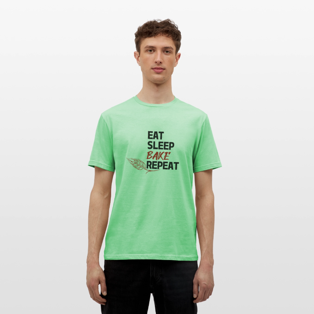 BROTShirt Eat-Sleep-Bake-Repeat Ähre - Mintgrün