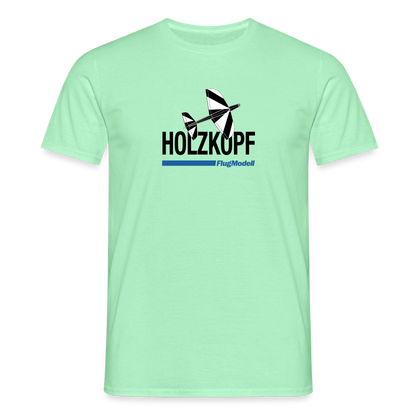 T-Shirt Holzkopf hell - Mintgrün
