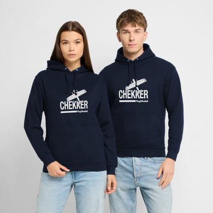 Hoodie Chekker dunkel - Navy