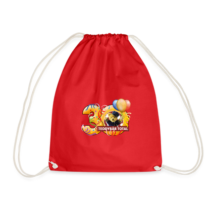 Beutel 30 Jahre TEDDYBÄR TOTAL - Rot