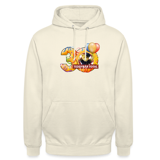Unisex-Hoodie 30 Jahre TEDDYBÄR TOTAL groß - Vanille-Milchshake