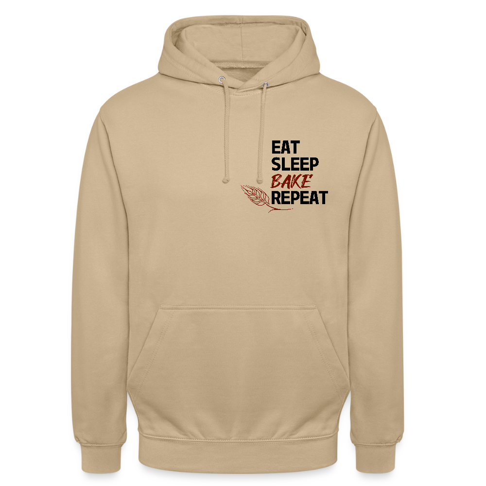 BROTHoodie Unisex Eat-Sleep-Bake-Repeat pur - Beige