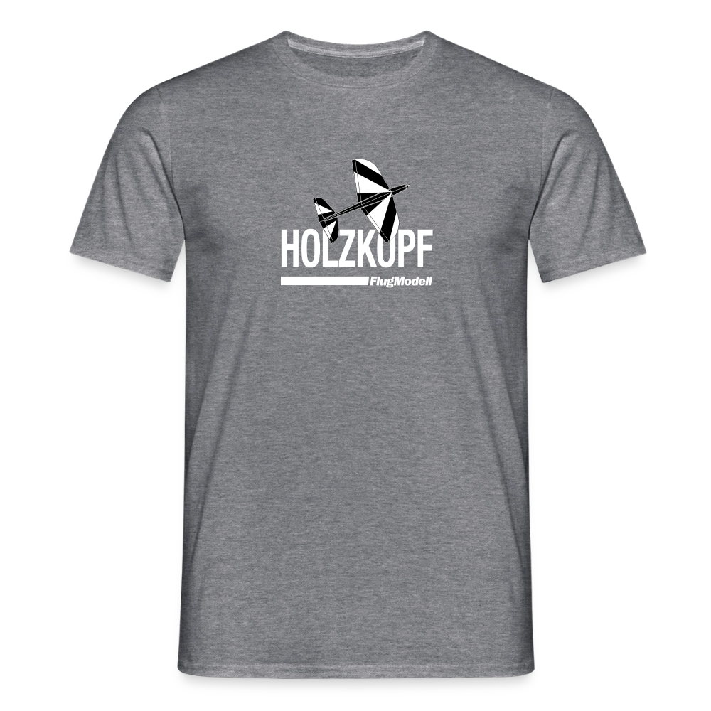 T-Shirt Holzkopf dunkel - Graphit meliert