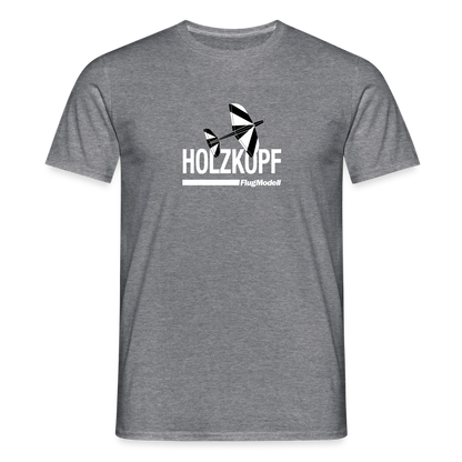 T-Shirt Holzkopf dunkel - Graphit meliert