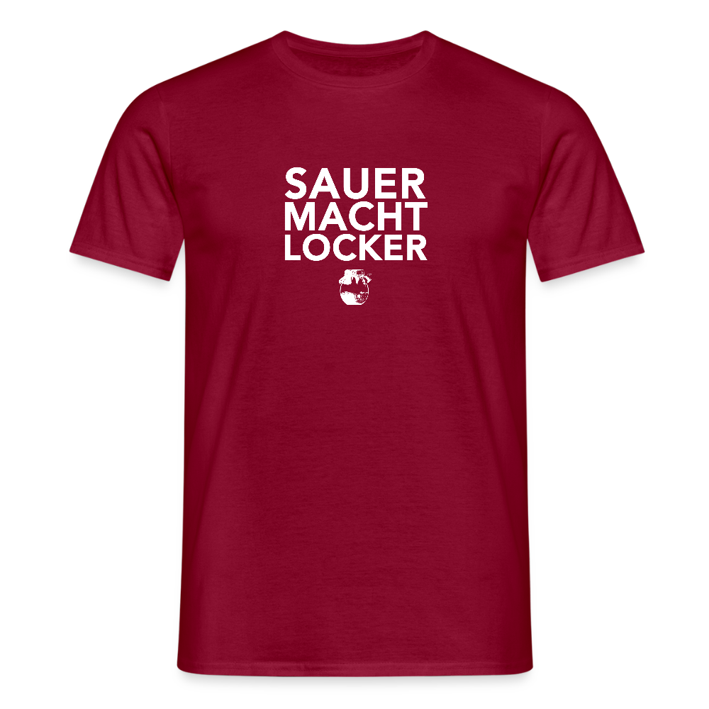 BROTShirt Sauer macht locker dunkel - Ziegelrot