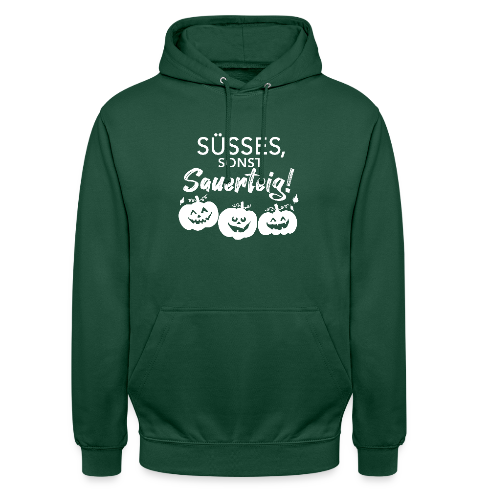 BROTHoodie Süßes, sonst Sauerteig dunkel - Flaschengrün