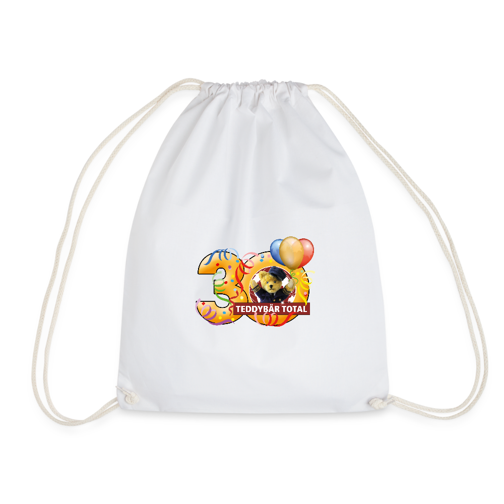 Beutel 30 Jahre TEDDYBÄR TOTAL - Weiß