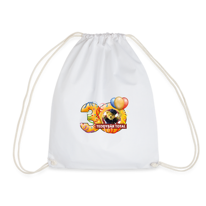 Beutel 30 Jahre TEDDYBÄR TOTAL - Weiß