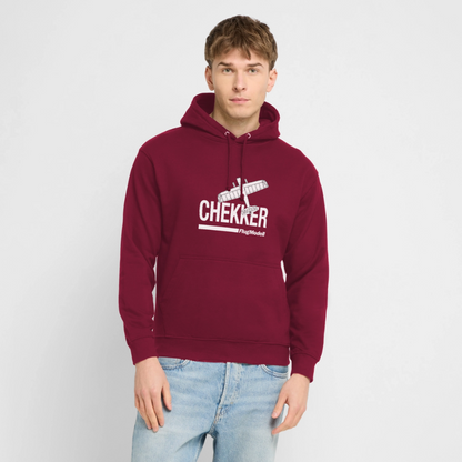 Hoodie Chekker dunkel - Bordeaux