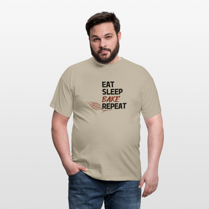 BROTShirt Eat-Sleep-Bake-Repeat Ähre - Sandbeige