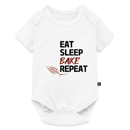 BROTBody Eat, Sleep, Bake, Repeat - Weiß