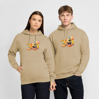 Unisex-Hoodie 30 Jahre TEDDYBÄR TOTAL groß - Beige