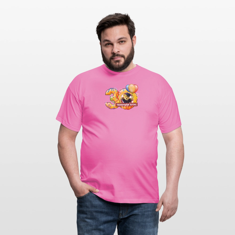 Unisex-T-Shirt 30 Jahre TEDDYBÄR TOTAL groß - Pink